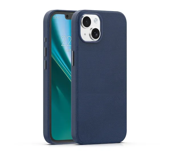 Etteri Elegant Mag do iPhone 15 Ciemnoniebieski