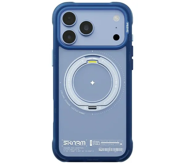 Skinarma Atlas MagSafe + Rotating Kick Stand do iPhone 18 Pro Max / 17 Pro Max Niebieski