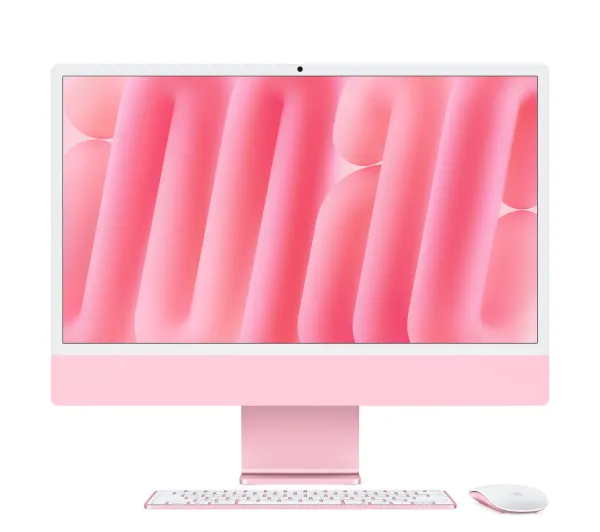 Apple iMac Retina 4.5K M6 12-rdzeni 24" 16GB RAM 256GB Dysk SSD macOS Różowy