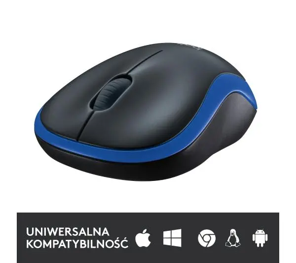 Logitech M185 Czarno-niebieski