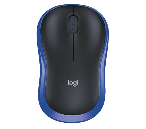 Mysz LOGITECH M185 Czarno-niebieski