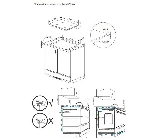 Amica PC6400ZD 57,6cm - Kup na Raty - RRSO 0%