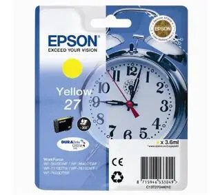 Epson 27 Durabrite Ultra T2704 Żółty 3,6 ml