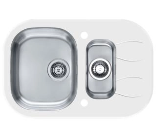 Alveus Wave 30 1102741 Stalowy/szklany Biały - DRUGI -30%, ALBO 5-TY ZA 1ZŁ - Kup na Raty - RRSO 0%