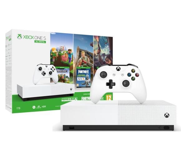 Xbox One S 1tb All Digital Edition Minecraft Sea Of Thieves Fortnite Dobra Cena Opinie W Sklepie Rtv Euro Agd