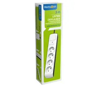Reinston ALZ013 4 gniazda 3m Biały
