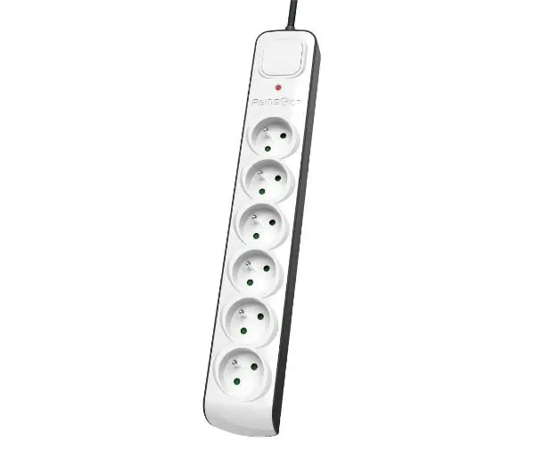 Reinston ALZ014 6 gniazd 1,5m Biały