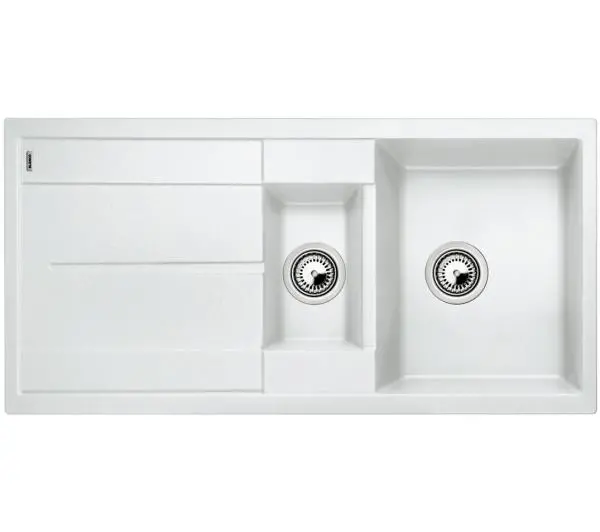 Zlewozmywaki kuchenne - Blanco METRA 6S 513223 Granitowy Biały