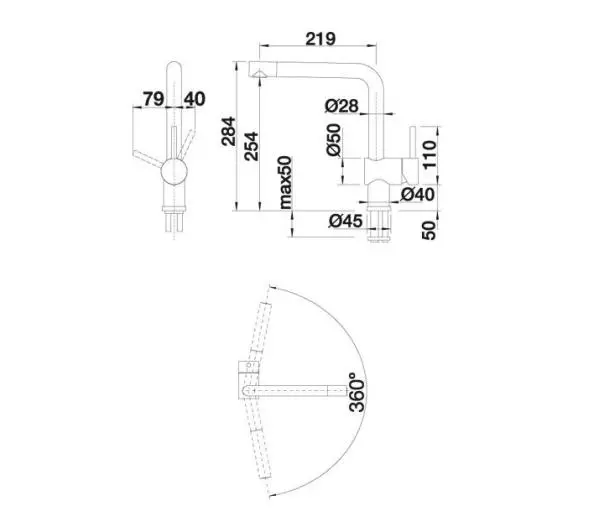 Blanco Linus 516702 Biały Wygląd silgranitu - Kup na Raty - RRSO 0%