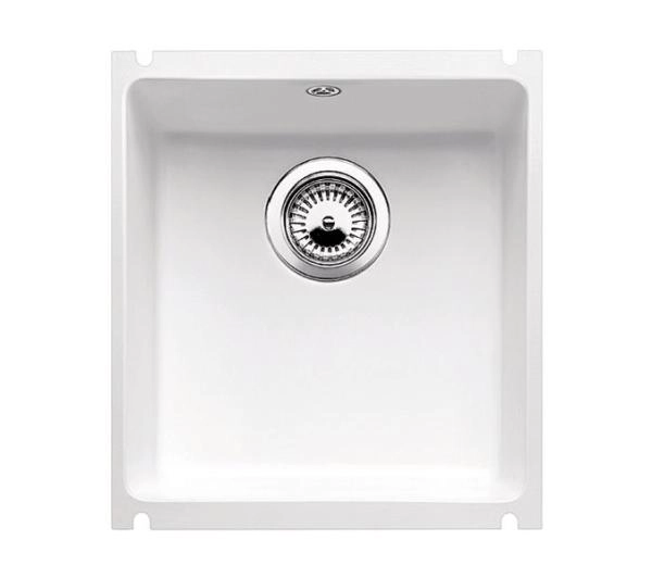 Zlewozmywaki kuchenne - Blanco SUBLINE 375-U 516035 Ceramiczny Biały połysk