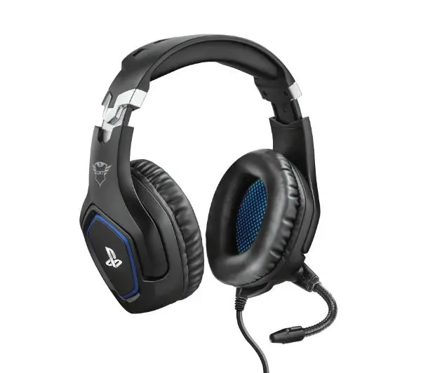 Trust GXT 488 Forze PS4/PS5 Nauszne Czarno-niebieski