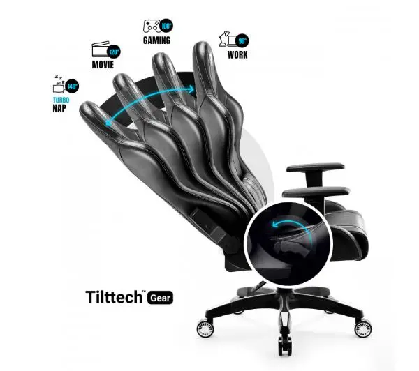 Diablo Chairs X-One 2.0 King Size Gamingowy do 160kg Skóra ECO Tkanina Czarno-biały - Kup na Raty - RRSO 0%