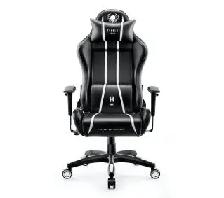 Diablo Chairs X-One 2.0 King Size Gamingowy do 160kg Skóra ECO Tkanina Czarno-biały - Kup na Raty - RRSO 0%