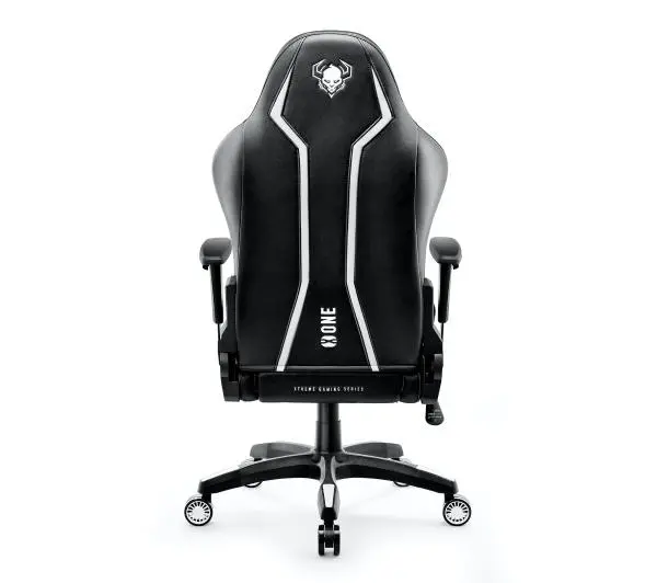 Diablo Chairs X-One 2.0 King Size Gamingowy do 160kg Skóra ECO Tkanina Czarno-biały - Kup na Raty - RRSO 0%