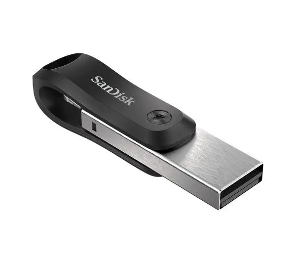 SANDISK iXpand GO 256GB USB 3.0 / Lightning Srebrno-czarny - Kup na Raty - RRSO 0%
