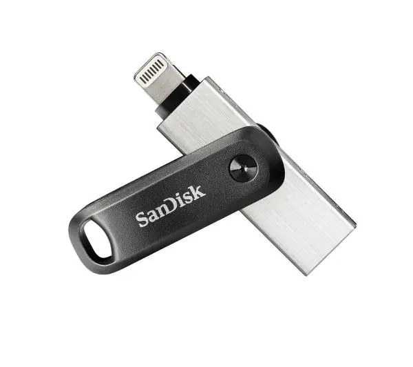 SANDISK iXpand GO 256GB USB 3.0 / Lightning Srebrno-czarny
