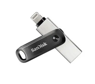 SANDISK iXpand GO 256GB USB 3.0 / Lightning Srebrno-czarny - Kup na Raty - RRSO 0%