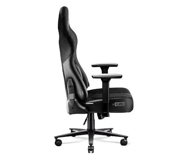 Diablo Chairs X-Player 2.0 Normal Size Gamingowy do 150kg Skóra ECO Tkanina Czarny - Kup na Raty - RRSO 0%