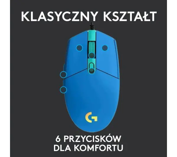 Logitech G102 LIGHTSYNC Niebieski