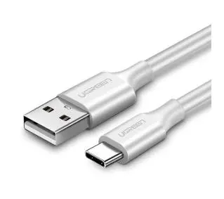 UGREEN Niklowany USB-C QC3,0 1m Biały