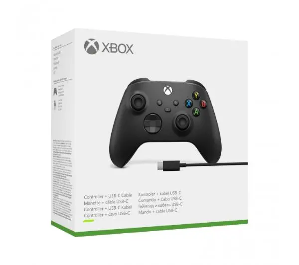 Microsoft Xbox Series Kontroler bezprzewodowy do Xbox, PC + kabel USB-C Carbon black