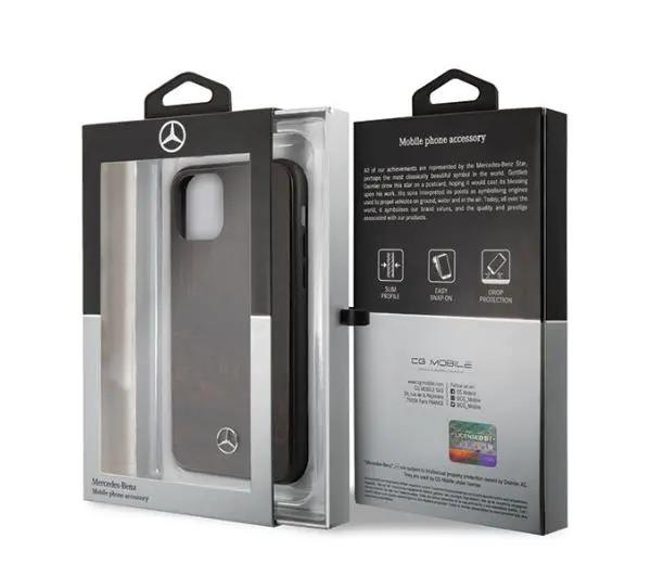 Mercedes-Benz Wood Line Rosewood MEHCN58VWOBR do iPhone 11 Pro