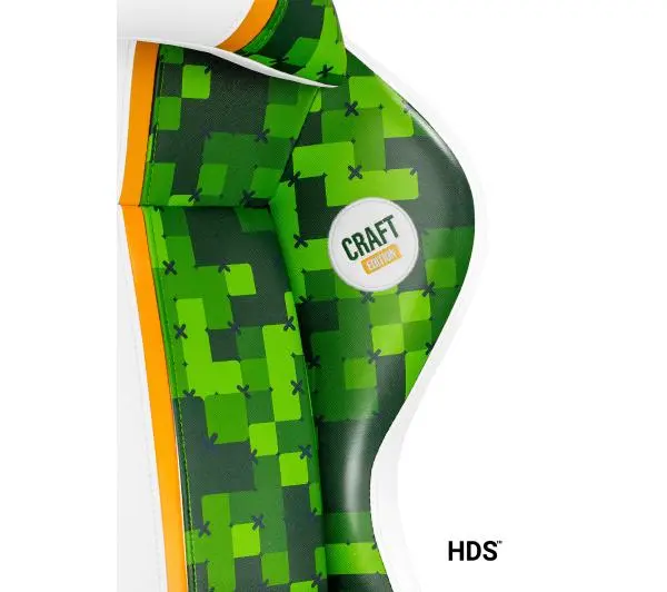 Diablo Chairs X-One 2.0 Craft Normal Size Gamingowy do 160kg Skóra ECO Tkanina Biało-zielony - Kup na Raty - RRSO 0%