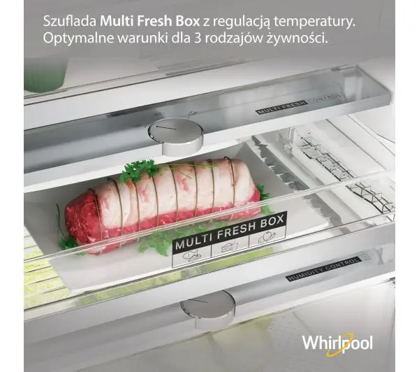 Whirlpool WHC18 T573 Pełny No Frost 177cm Komora świeżości - DRUGI -30%, ALBO 5-TY ZA 1ZŁ - Kup na Raty - RRSO 0%