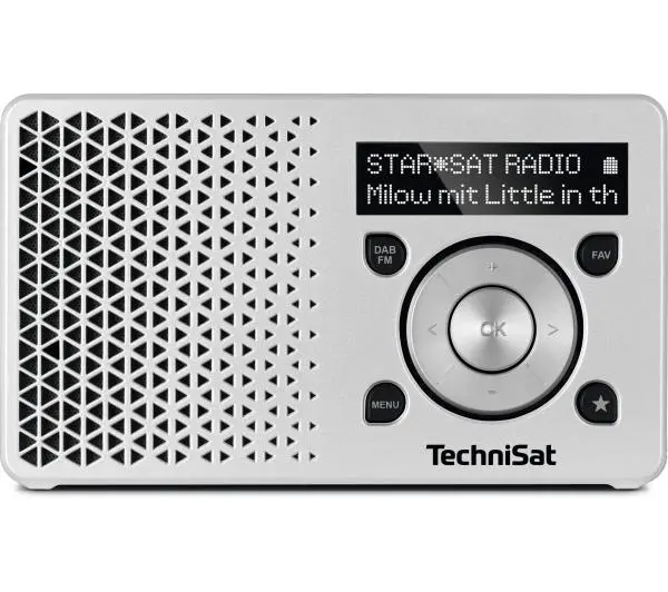 TechniSat DigitRadio 1 Radio FM DAB+ Srebrny