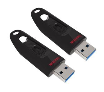 PenDrive SanDisk 2x Ultra USB 3.0 64GB