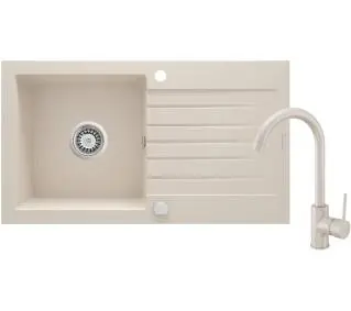 Deante Zorba ZQZV5113 Beżowy + bateria Beżowy - DRUGI -30%, ALBO 5-TY ZA 1ZŁ - Kup na Raty - RRSO 0%