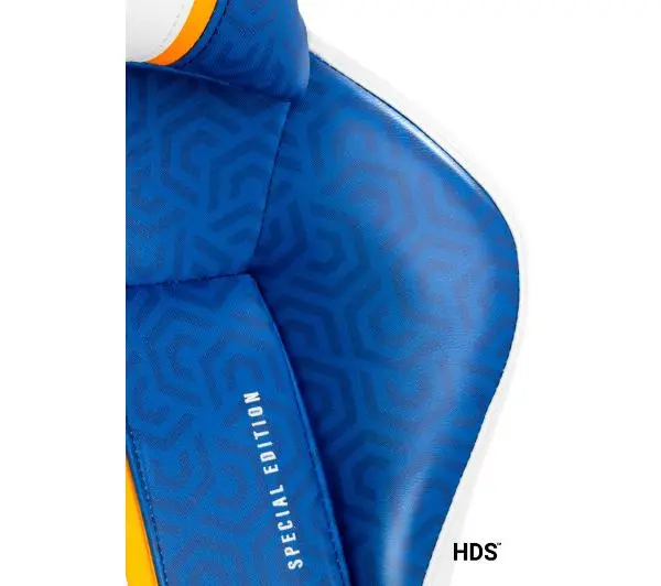 Diablo Chairs X-One 2.0 King Size Aqua Blue Gamingowy do 160kg Skóra ECO Tkanina Biało-niebieski - Kup na Raty - RRSO 0%