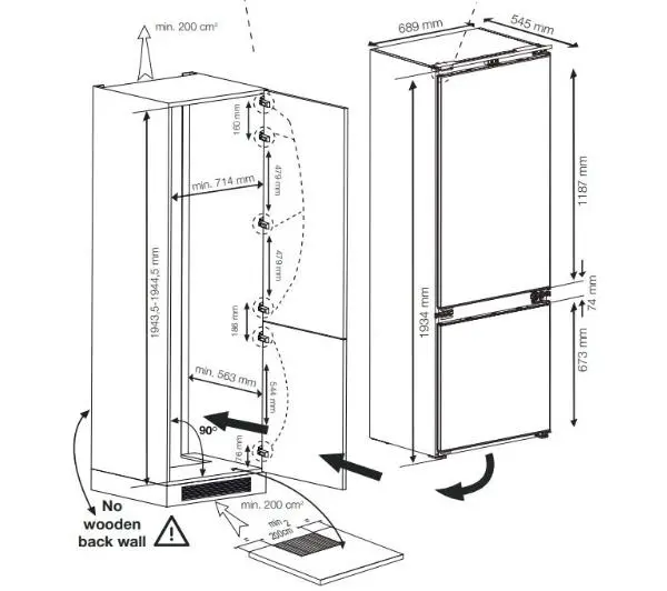 Beko b300 BCNE400E40SN Pełny No Frost 194cm Szuflada z kontrolą wilgotności - DRUGI -30%, ALBO 5-TY ZA 1ZŁ - Kup na Raty - RRSO 0%