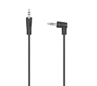 Hama 00205285 Kątowy jack 3,5mm 0,5m Czarny