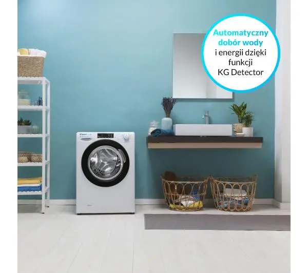 Candy Smart Pro CO4 1265TWBE/1-S Slim 6kg 1200obr/min Zdalne sterowanie - DRUGI -30%, ALBO 5-TY ZA 1ZŁ - Kup na Raty - RRSO 0%