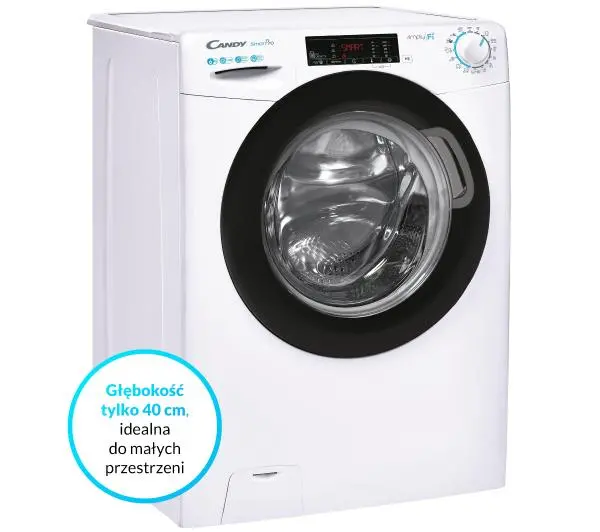Candy Smart Pro CO4 1265TWBE/1-S Slim 6kg 1200obr/min Zdalne sterowanie - DRUGI -30%, ALBO 5-TY ZA 1ZŁ - Kup na Raty - RRSO 0%