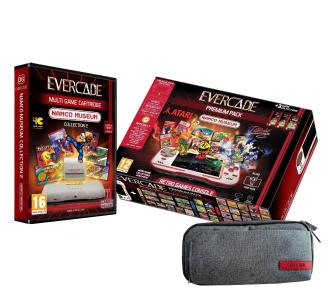 konsola przenośna Evercade Premium Pack Namco Museum Collection 1 i 2 / Interplay Collection 1 / Atari Collection 1  + etui