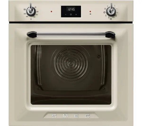Piekarniki do zabudowy - Smeg Victoria SOP6900TP Termoobieg Kremowy
