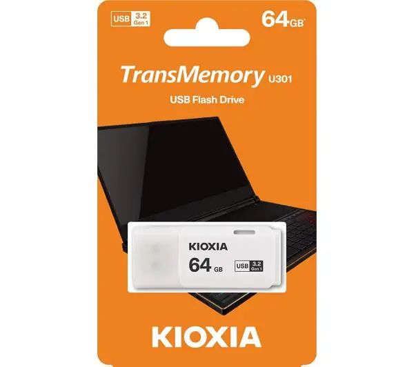 Kioxia TransMemory U301 64GB USB 3.2  Biały