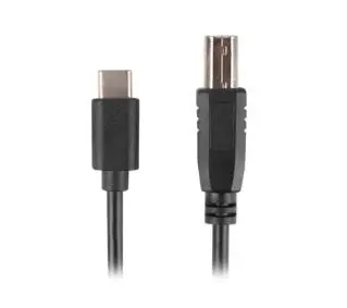 Lanberg USB-B do USB-C 1,8m Czarny