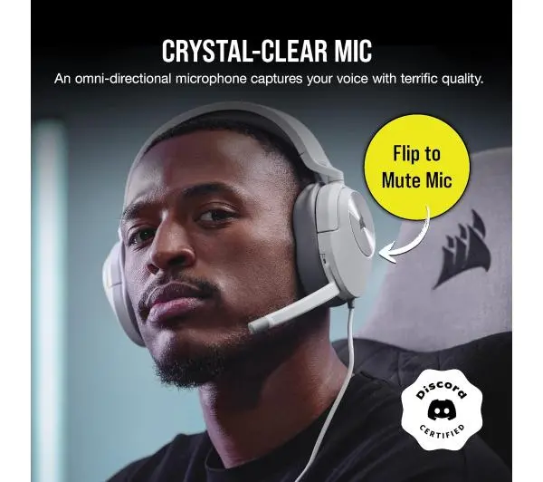 Corsair HS55 Stereo Nauszne Biały
