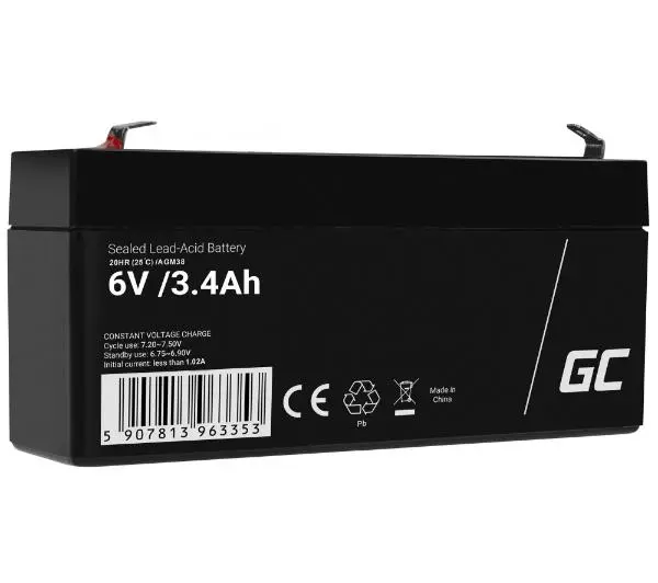 Green Cell AGM38 AGM VRLA 6V 3,4Ah
