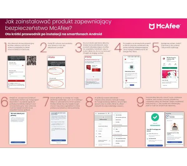 McAfee Total Protection 1 PC/1 Rok wersja 2023 Kod aktywacyjnyDostęp po opłaceniu zakupu