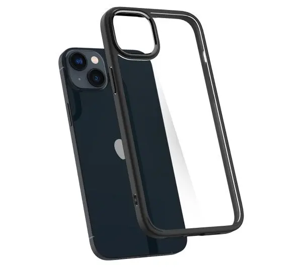 Spigen Ultra Hybrid do iPhone 14 Plus Przezroczysty-czarny