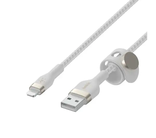 Belkin CAA010BT3MWH BoostCharge PRO Flex USB-A do Lightning 3m Biały