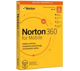 Norton 360 Mobile iOS 1 Urządzenie/1 Rok Kod aktywacyjnyDostęp po opłaceniu zakupu