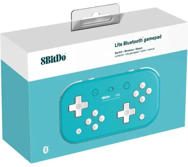 8BitDo Lite do PC, Nintendo Switch Bezprzewodowy Turkusowy