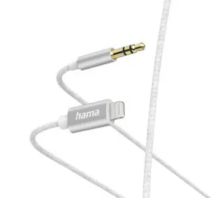 Hama audio Lightning do jack 3,5 mm 1m Biały