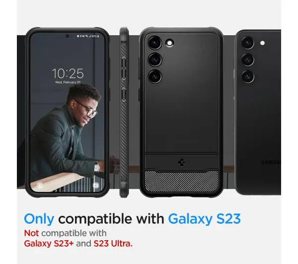 Spigen Rugged Armor do Galaxy S23 Czarny