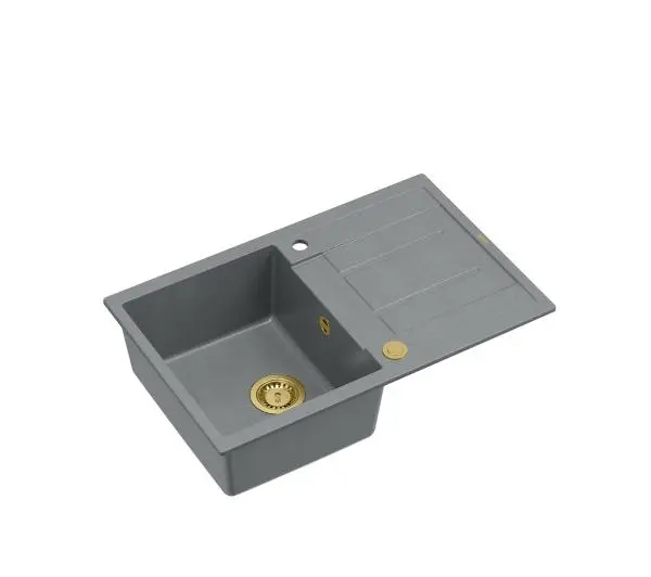 Quadron HB8203U5-G1 P2O Morgan 111 Granitowy Szary/Złoty - DRUGI -30%, ALBO 5-TY ZA 1ZŁ - Kup na Raty - RRSO 0%